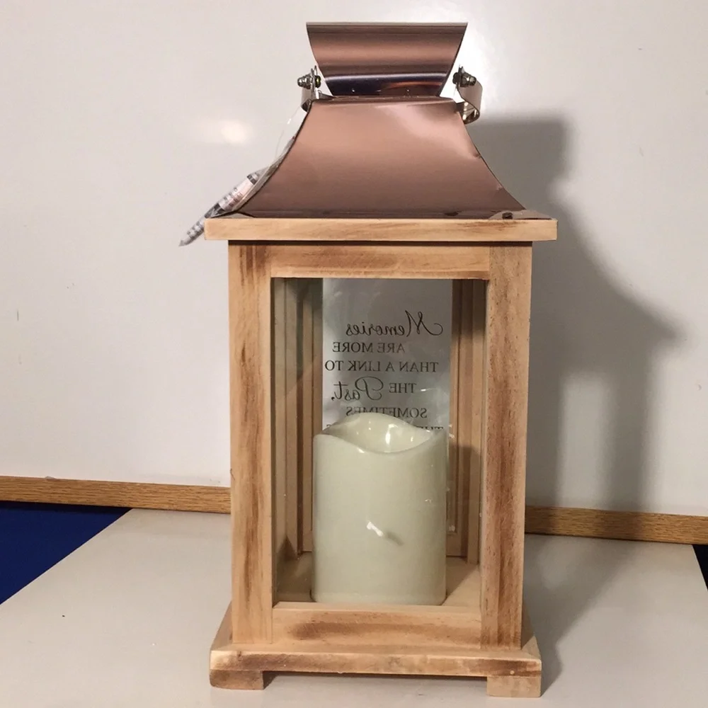 Large Flameless Memory Lantern